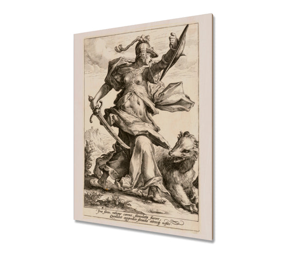 Anger by Jacob Matham, 1585-1589