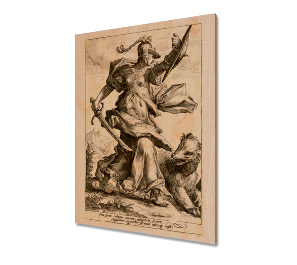 Anger by Jacob Matham, 1585-1589