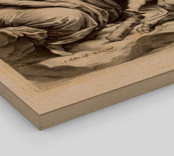 Love overpowers Pan by Jacob Matham, 1594-1598