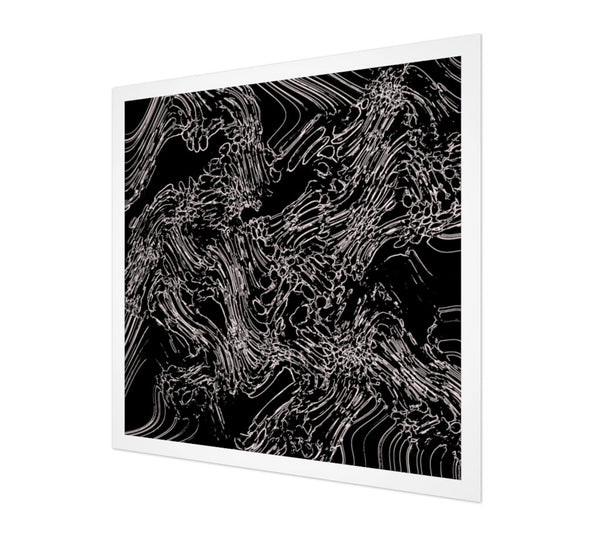 Galaxy Black-White Fine Art Print (Giclée)