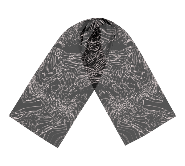 Galaxy Black-White Contour Scarf
