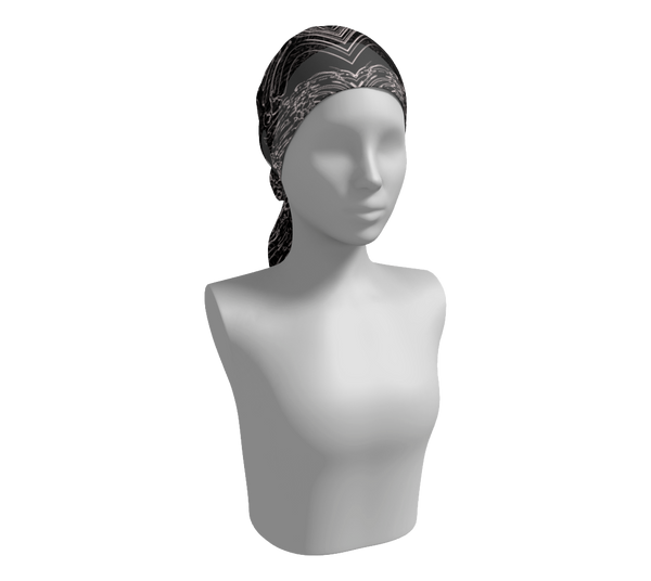 Galaxy Black-White Contour Scarf