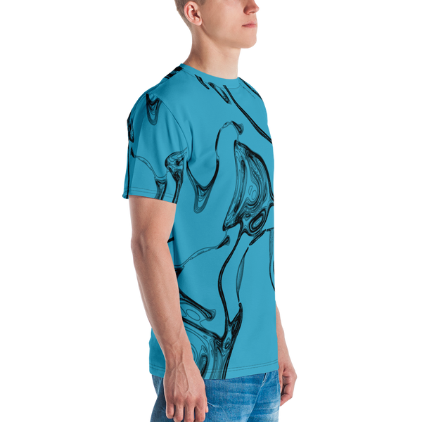 Vindico Lines Black Blue Crew Neck