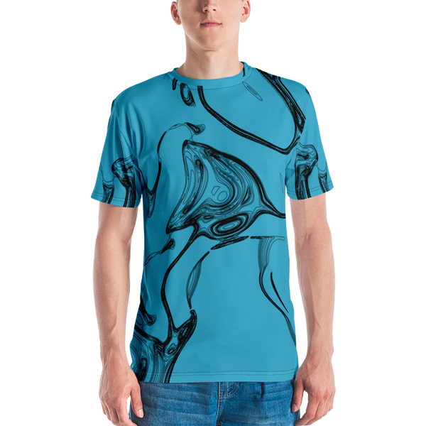 Vindico Lines Black Blue Crew Neck