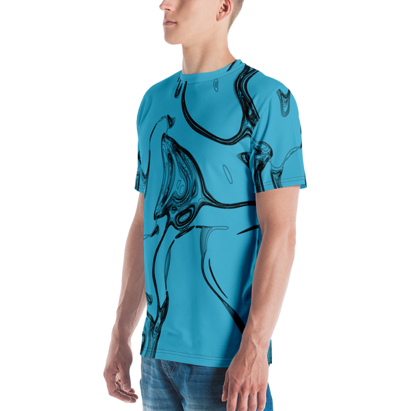 Vindico Lines Black Blue Crew Neck