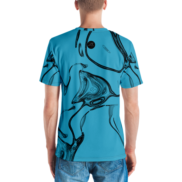 Vindico Lines Black Blue Crew Neck