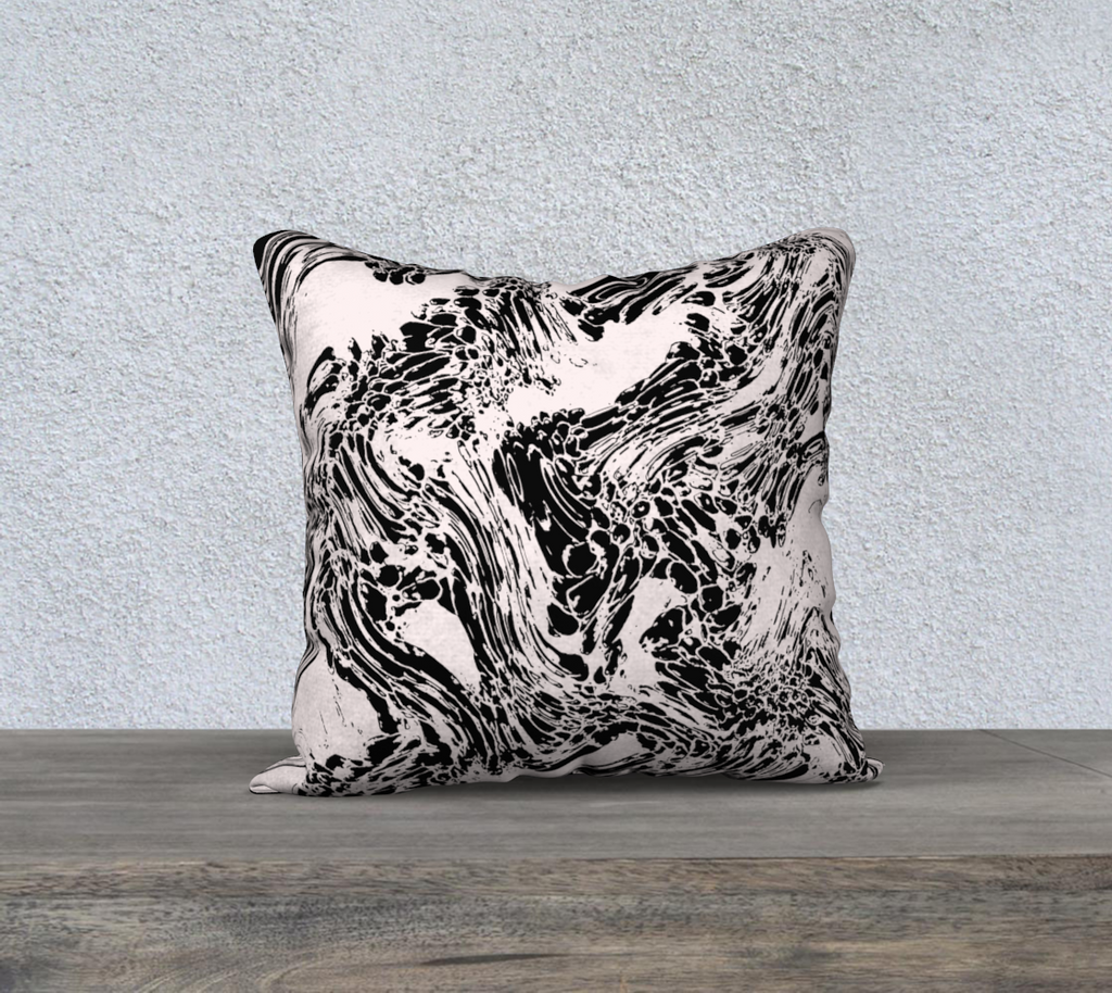 Galaxy - White & Black Cover - 18" x 18"