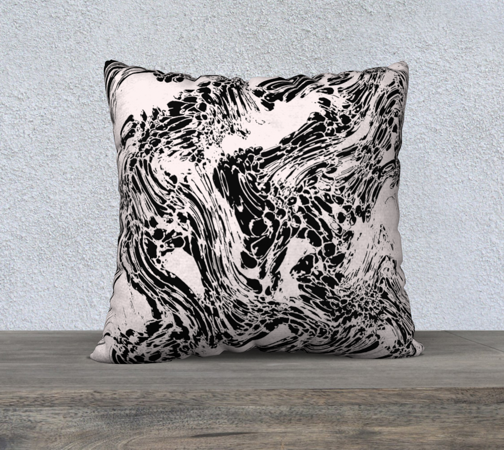 Galaxy White & Black Cover - 22" x 22"