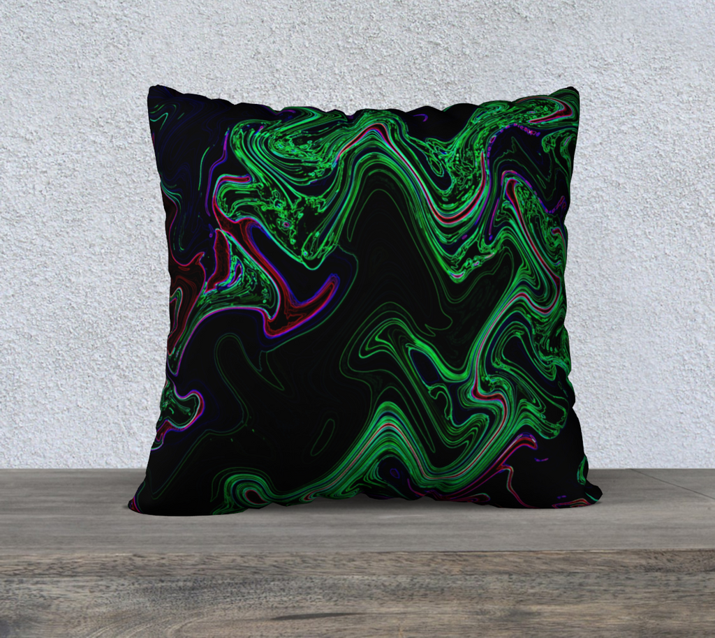 Green 1 - Contour 1 Cover - 22" x 22"