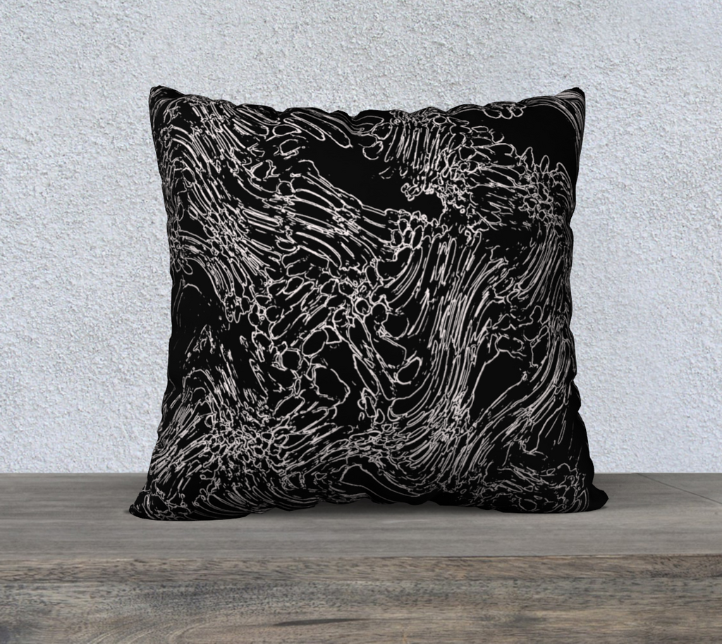 Galaxy Black & White - Contour 1 Cover - 22" x 22"