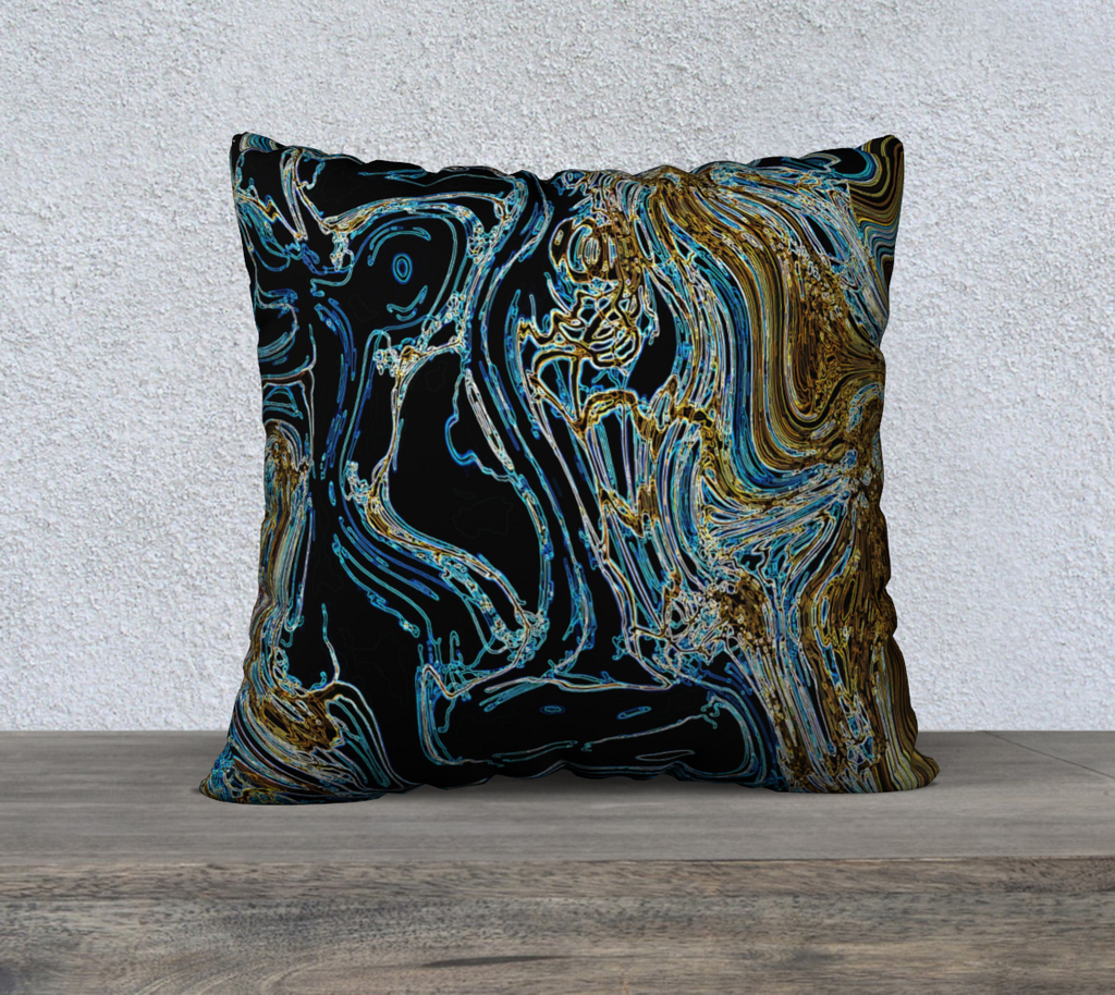Lapis Lazuli - Contour 1 Cover - 22" x 22"