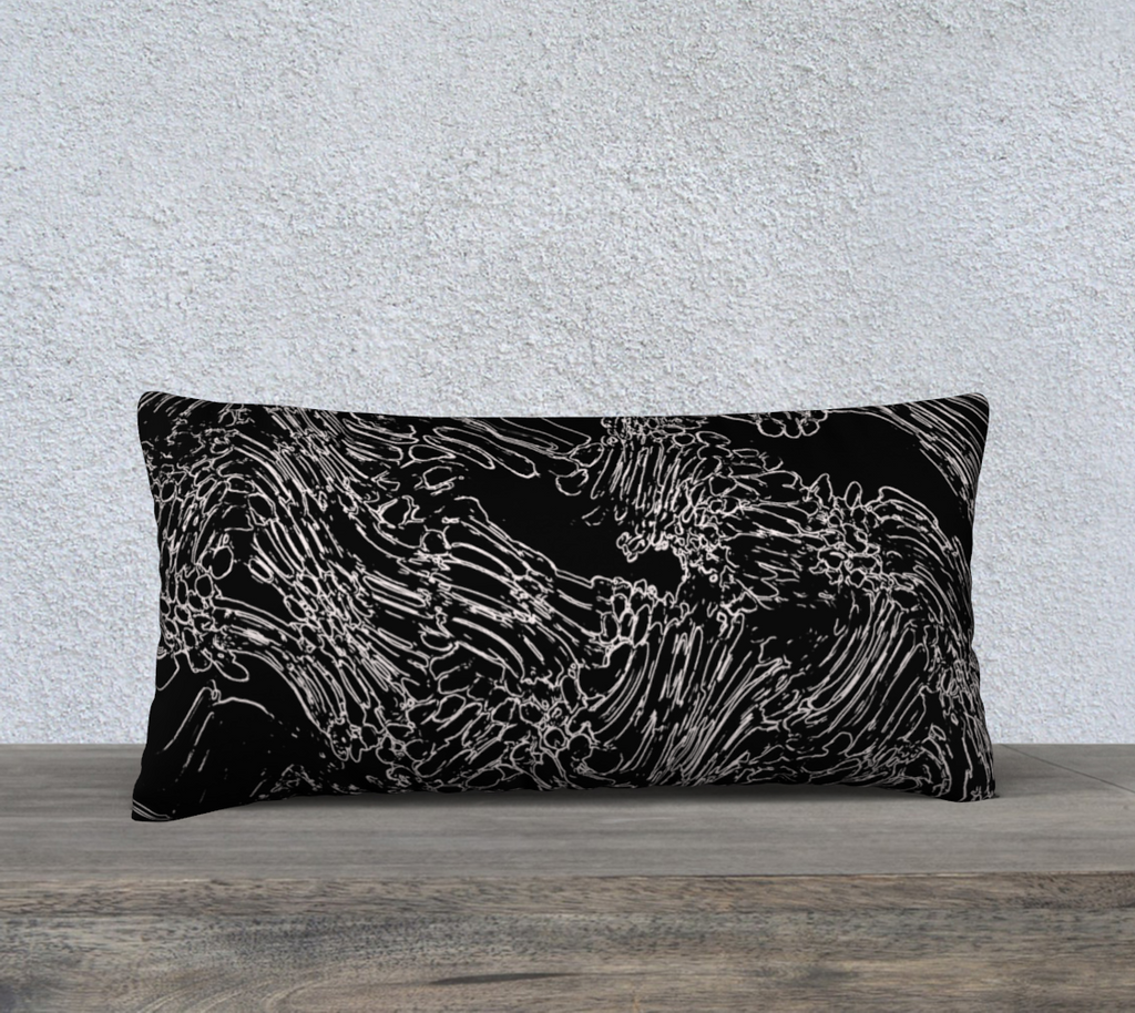 Galaxy Black & White - Contour 1 Cover - 24" x 12"