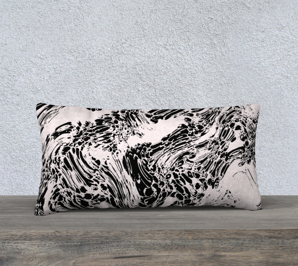 Galaxy White & Black - Cover - 24" x 12"