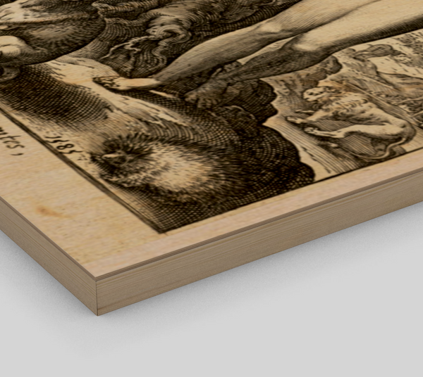 Adam and Eve and the Serpent, Hendrick Goltzius, 1585