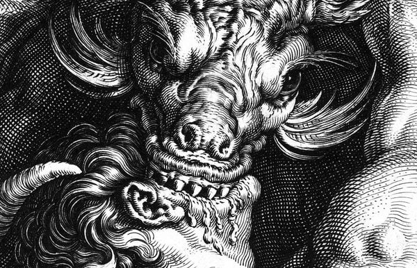 The Dragon Devouring the Champions of Cadmus - Hendrick Goltzius, 1588