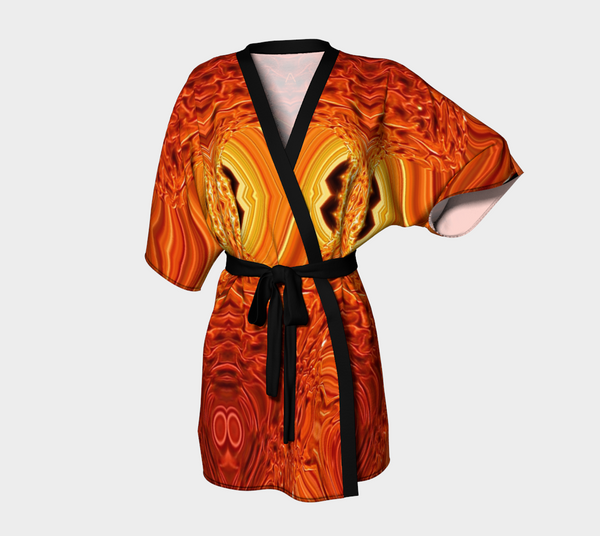Amber Crystal Robe Kimono