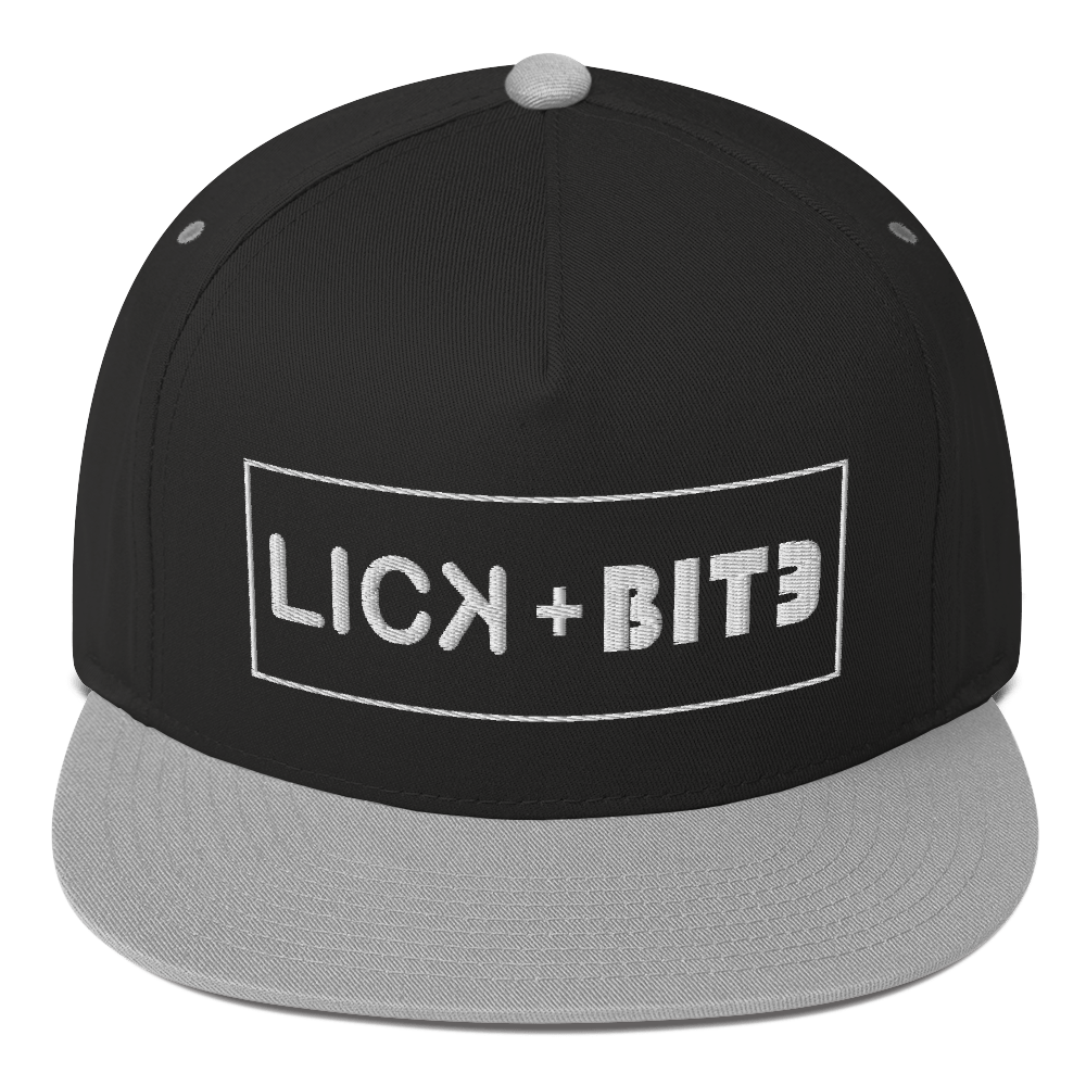 Lick and Bite Flat Bill Cap