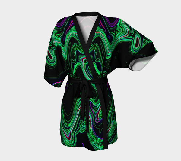 Green 1 - Contour 1 Kimono Robe
